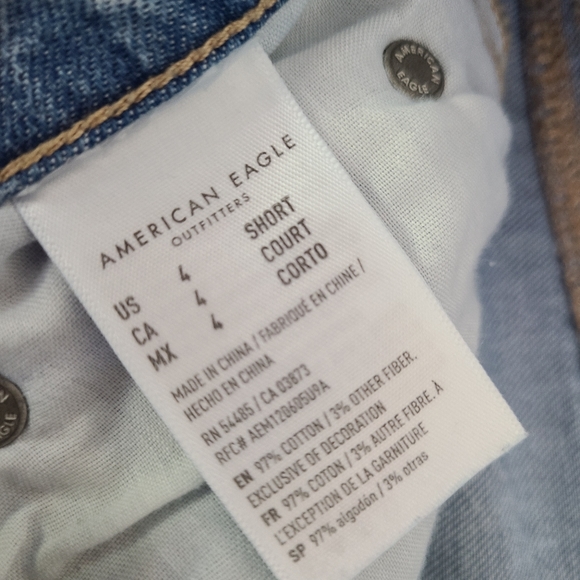 AMERICAN EAGLE RIPPED SKATER JEAN ๐น SIZE 4 - Picture 5 of 6